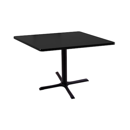HOLLAND BAR STOOL CO 30" 211 Black Table, 36" x 36" Square Top 211-3030BW36SQ